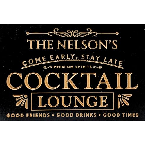 Personalized Cocktail Bar Sign