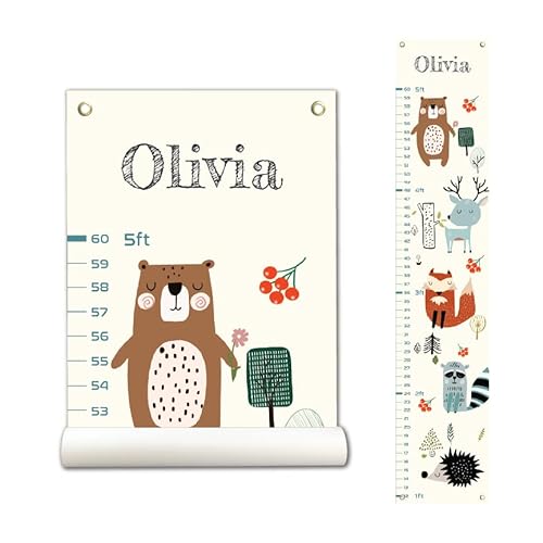 Personalized Kids Canvas Growth Chart