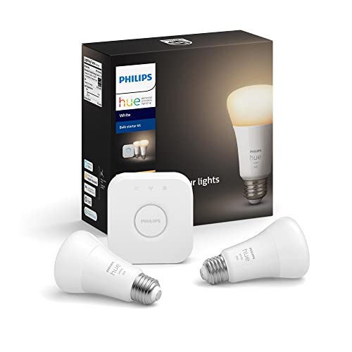 Philips Hue Dimmable LED Smart Bulb Starter Kit - 2 Pack