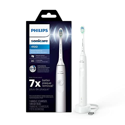 Philips Sonicare 4100 Electric Toothbrush with Pressure Sensor - White