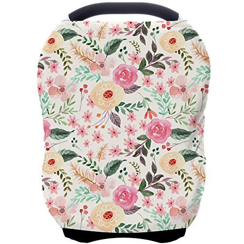 Pink Floral Car Seat Cover
