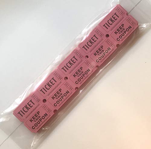 Pink Raffle Tickets Double Roll