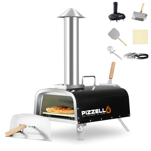 PIZZELLO 12" Outdoor Pizza Oven Propane & Wood Fired Pizza Maker