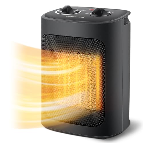 Portable 1500W Electric Heater with Thermostat for Indoor Use