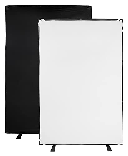 Portable Background Kit - 5x7ft Black/White