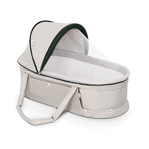 Portable Bassinet for Baby with Canopy -Apricot