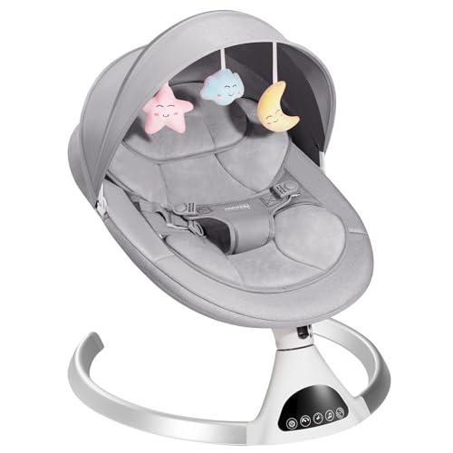 Portable Electric Baby Swing for Infants with Remote Control