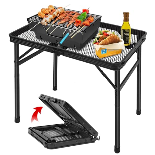 Portable Folding Grill Table for Outdoor Use by Grovind