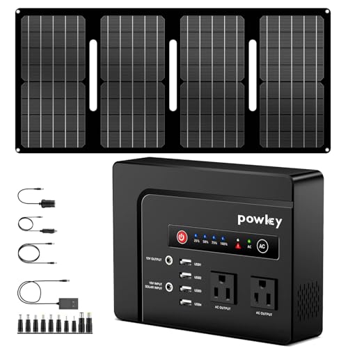 Portable Power Station with Solar Panel