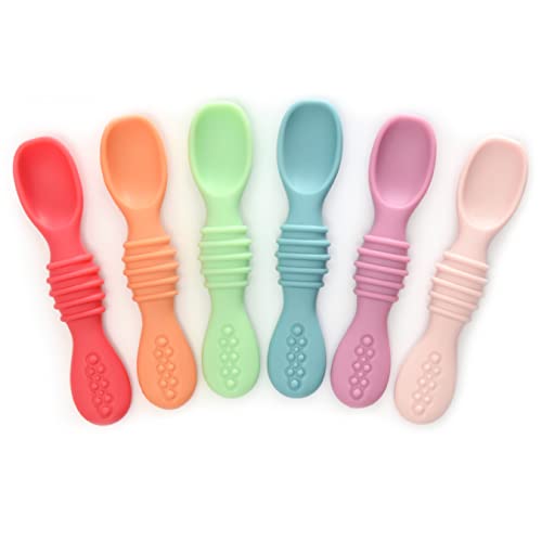 PrimaStella Silicone Spoon Set for Babies