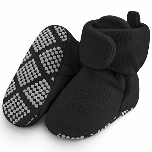 Pro Goleem Fleece Baby Booties, Warm Infant Shoes 6-12 Months