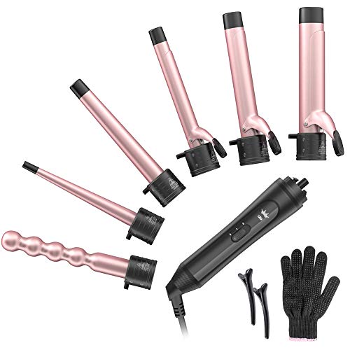 Professional 6-IN-1 Curling Iron Set