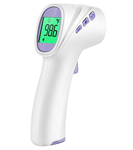 Purple No-Touch Digital Forehead Thermometer