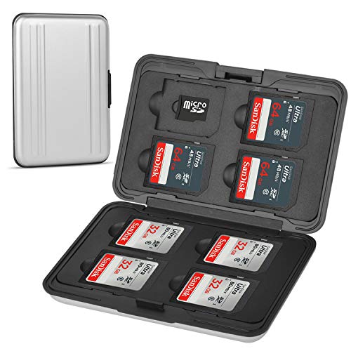 Qkenvo Aluminum Memory Card Storage Case