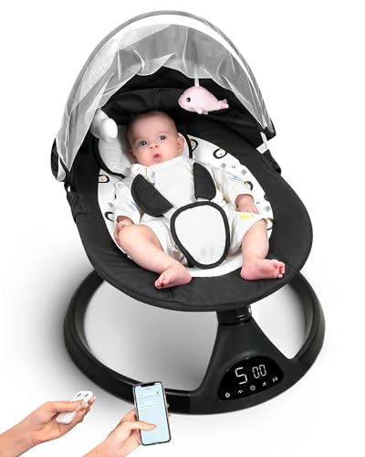 Queerick Baby Swing Portable Infants-Toddler 5 Swing Speeds