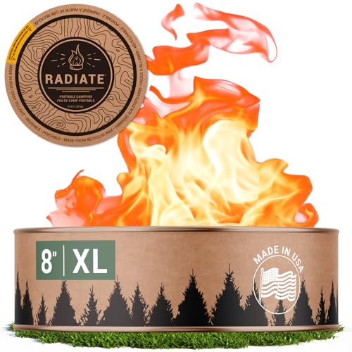 Radiate XL 8 Portable Campfire: Long-Lasting and Reusable Fire Pit