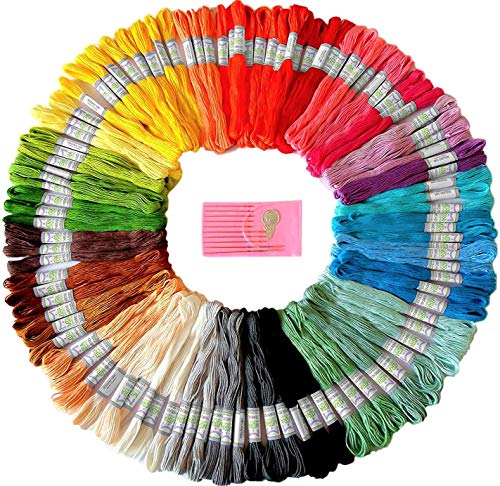Rainbow Color Embroidery Floss Pack