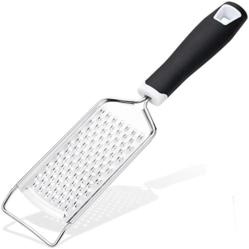 Rainspire Cheese Grater/ Zester, Stainless Steel, Soft Grip Handle