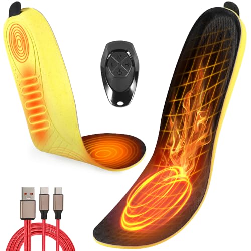 Rechargeable Heated Insoles with Remote Control