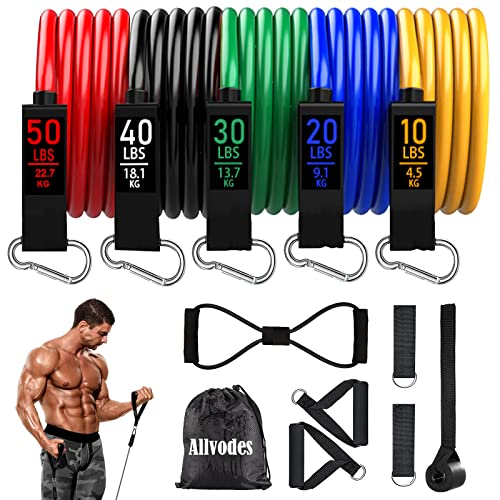 Resistance Band Set with Varying Resistance Levels