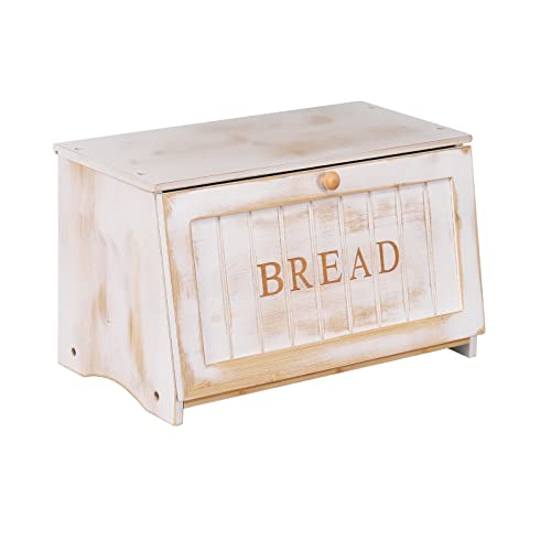 Retro Design Large Wood Bread Box