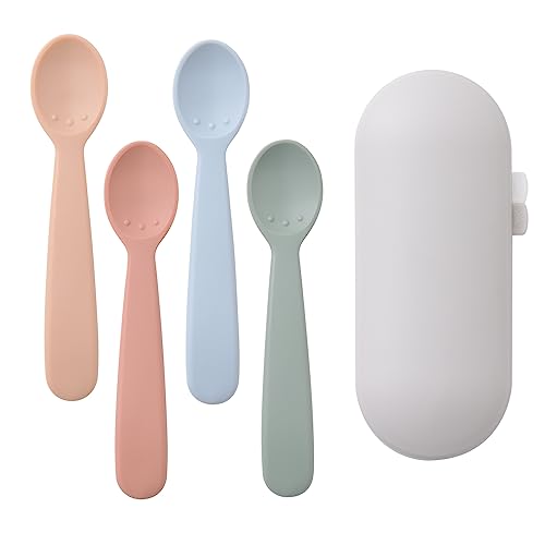 ROCCED Baby Silicone Spoons Set of 4