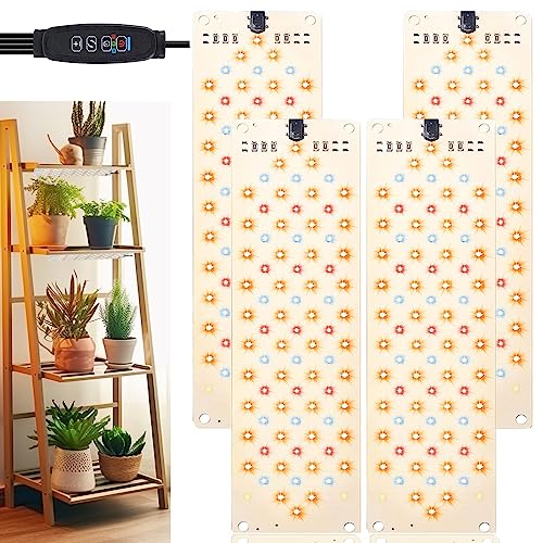 Rocoking 40W Ultra-Thin Panel Plant Grow Lights with Timer and Dimmable Levels