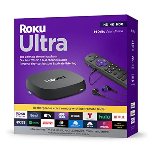 Roku Ultra - Ultimate Streaming Device 4K/HDR/Dolby Vision/Atmos