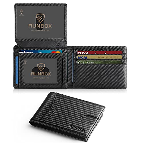 RUNBOX Men's RFID Leather Wallet