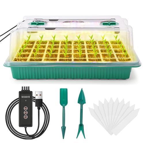 Ryscam Seed Starter Kit with Grow Light and Humidity Domes
