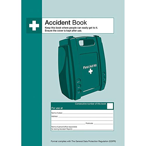 Safety First Aid Accident Book A5