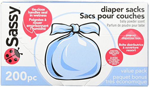 Sassy Baby Diaper Sacks, 200 Count