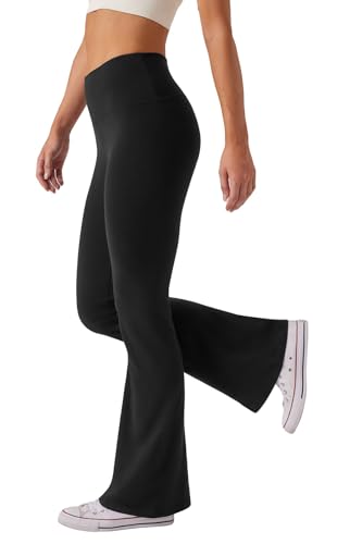 TOPYOGAS Women's Casual Bootleg Yoga Pants V Crossover High Waisted Flare  Workou