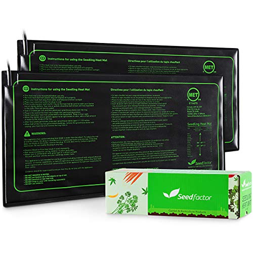 Seedfactor 2-Pack MET Certified Seedling Heat Mat: Indoor Gardening Essential