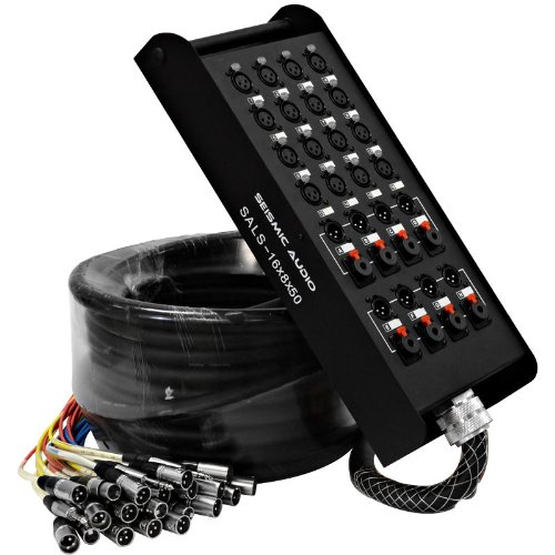 Seismic Audio - 16 Channel 50' Pro XLR Snake Cable