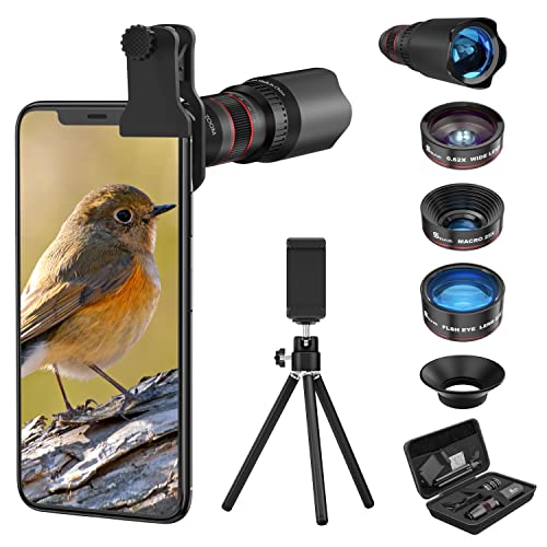 Selvim Phone Camera Lens Phone Lens Kit 4 in 1