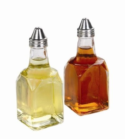 Set of 2 Tabletop Oil and Vinegar Bottles