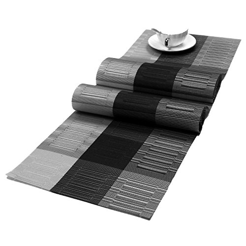 SHACOS Ombre Table Runner PVC 12x71 inch