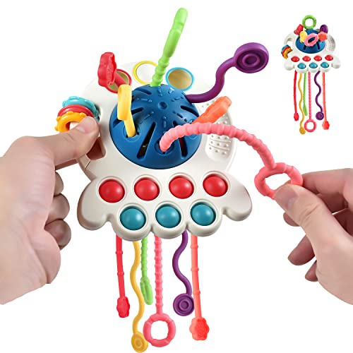Silicone Pull String Sensory Toy for Babies