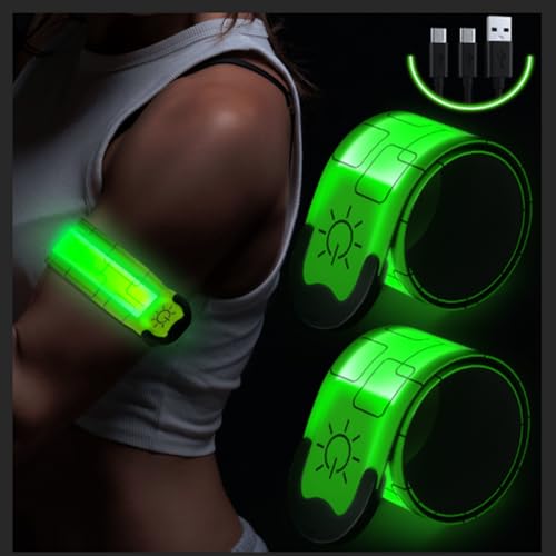 Simket LED Armband for Running at Night (2 Pack)