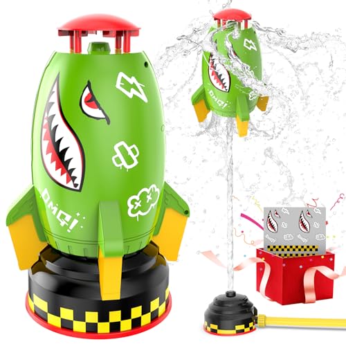 Skirfy Kids Outdoor Water Rocket Launcher & Sprinkler Toy - Ages 3-8