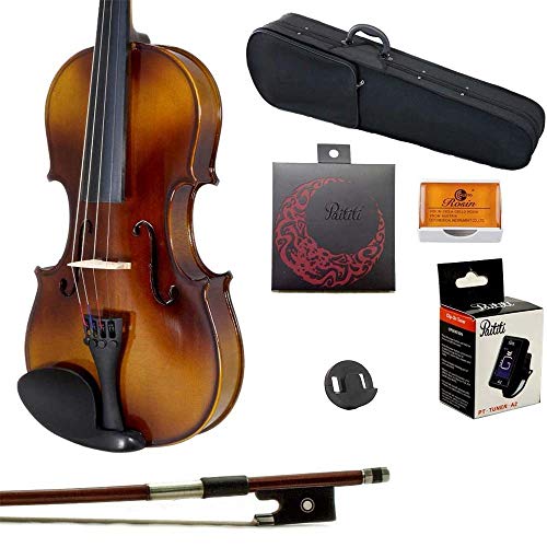 Sky 1/8 Size Solid Wood Student Violin Package with Case and Accessories