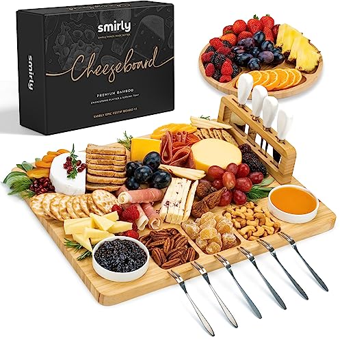SMIRLY Charcuterie and Cheese Gift Set: Unique Valentine's and Wedding Gifts
