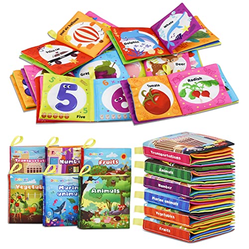 Soft Cloth Baby Books 6-Pack