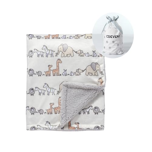 Soft Plush Baby Blanket - Animal Print