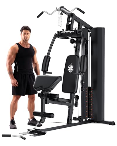 Sportsroyals 154LBS Weight Stack Home Gym