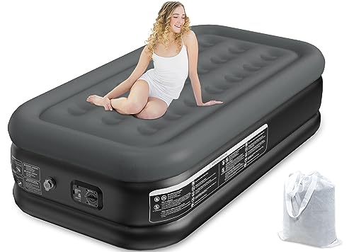 Sprinq 18" Deluxe Twin Air Mattress with Built-in Pump