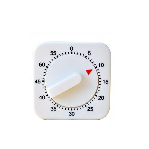Square 60 Minute Mechanical Kitchen Timer