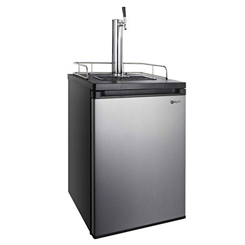 Stainless Steel Full Size Keg Refrigerator with Single Faucet by Kegco