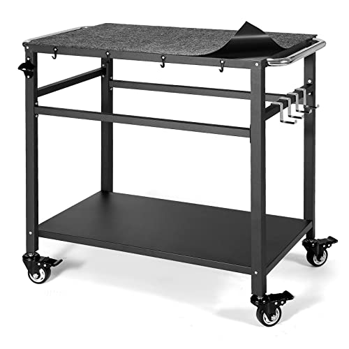 Stainless Steel Grill Table with Storage